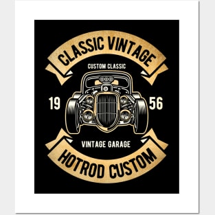 Classic Vintage Hotrod custom Posters and Art